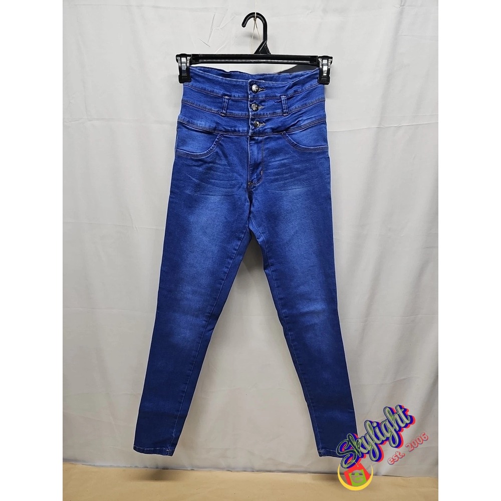 Tentacion Womens Blue Skinny‎ Slim Regular Fit Denim Jeans Size 11 Reg
